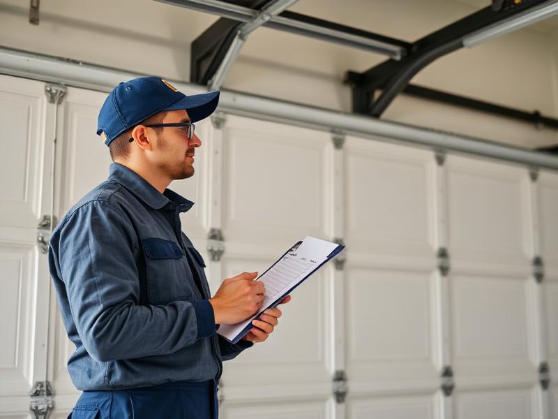 Garage door repair estimate document with cost breakdown