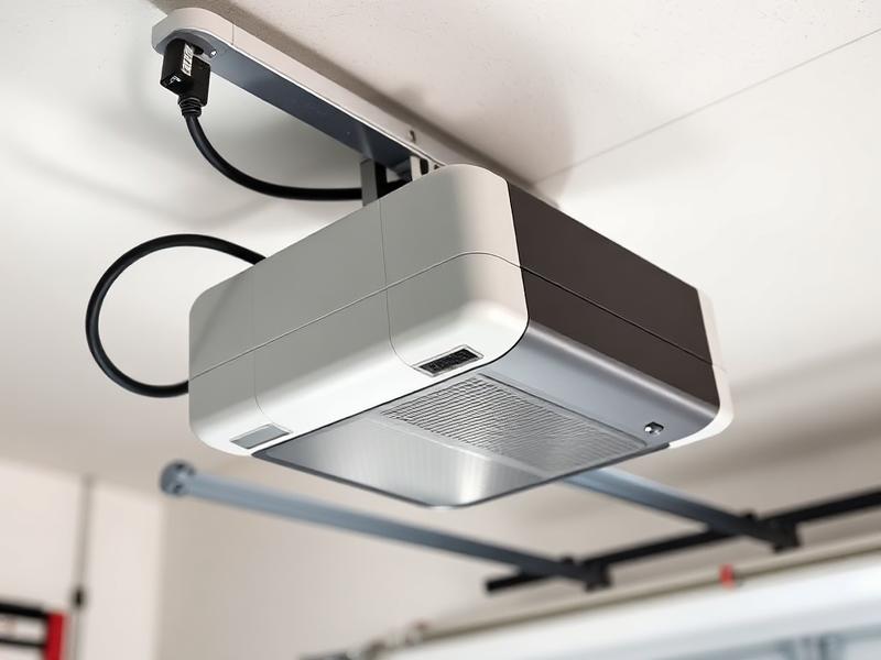 Various garage door opener types displayed for comparison